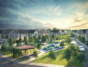 Cara membaca site plan perumahan pada kawasan hunian yang tertata rapi