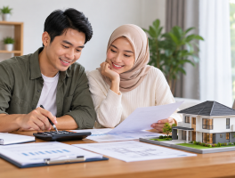Ilustrasi kemampuan finansial membeli rumah dan perencanaan anggaran
